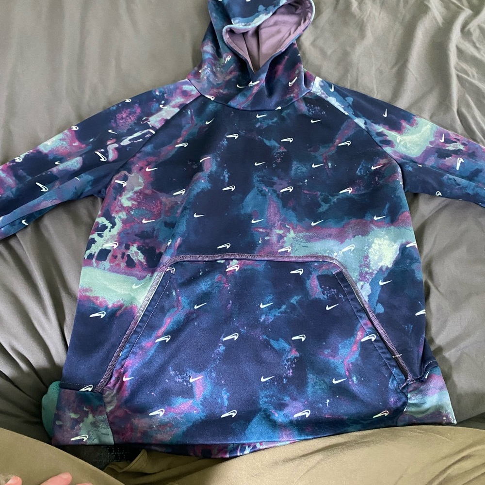 Nike Blue and Purple Galaxy Print Jacket